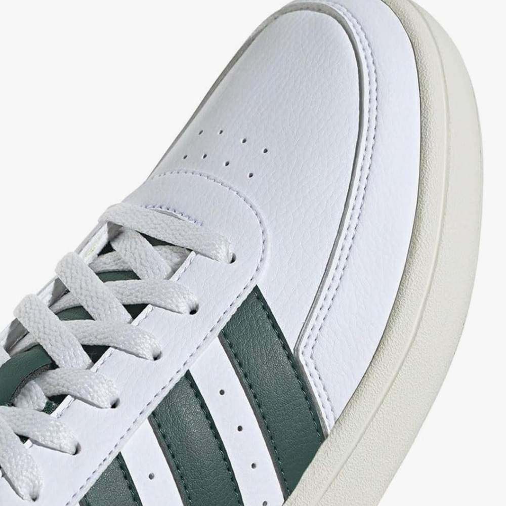 Adidas Men's Breaknet 3.0 White and Green Sneakers - Picture 7 of 7